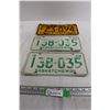 Image 1 : Saskatchewan 1967 License Plate, Pair of Saskatchewan 1968 License Plates
