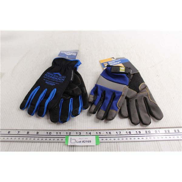 (2) Pairs Mechanics Gloves - L and XL, NWT