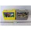 Image 1 : (2) Plastic Lunch Kits - Dark Wing Duck & Captain Power