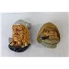 Image 3 : (6) Chalkware Heads