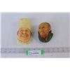 Image 1 : (2) Chalkware Heads - Bossons