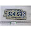Image 1 : (2) 1976 Saskatchewan License Plates