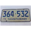 Image 2 : (2) 1976 Saskatchewan License Plates