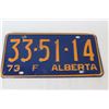 Image 4 : (3) Alberta License Plates - Two are 1972, One is 1973