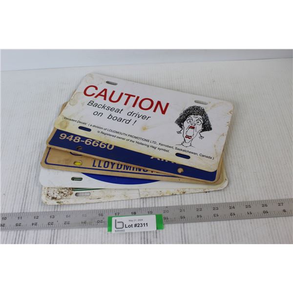 (5) Novelty License Plates