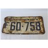 Image 4 : (3) Saskatchewan License Plates - 1961, 62, & 63