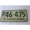 Image 3 : (6) Saskatchewan License Plates
