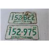 Image 4 : (6) Saskatchewan License Plates