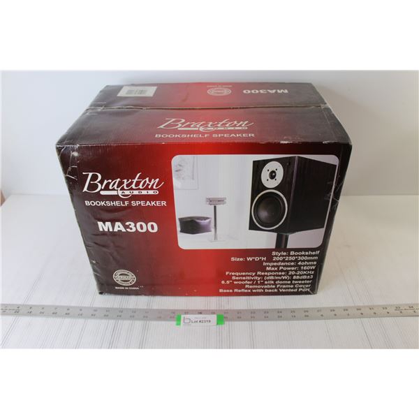 Braxton Audio Bookshelf Speaker - New In Box