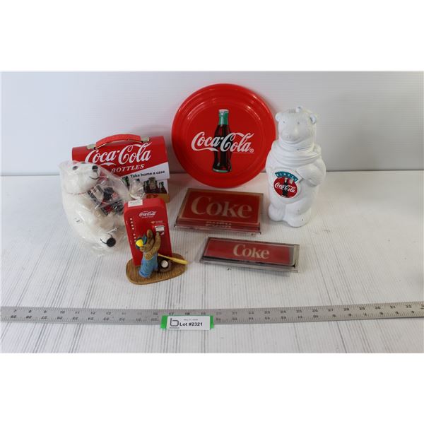 Coca-Cola Merchandise - Lunch Kit, Frisbee, Bears, etc.