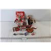 Image 1 : Coca-Cola Merchandise - Coasters, Key Chains, Tins, Carrying Basket, etc.