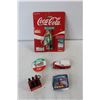 Image 3 : Coca-Cola Merchandise - Coasters, Key Chains, Tins, Carrying Basket, etc.