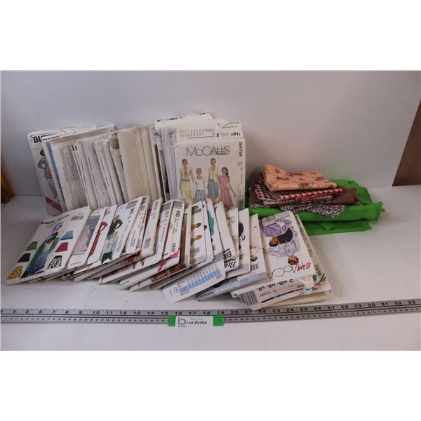 50+ Sewing Patterns - Various Styles & Scrap Materials (Various Sizes)