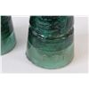 Image 2 : (3) Green Glass Insulators
