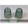 Image 1 : (2) Blue Glass Insulators