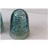 Image 3 : (2) Blue Glass Insulators