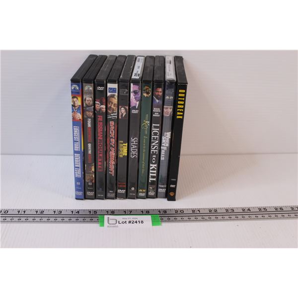 (10) DVDS: Longest Yard, Outbreak, Four Brothers, Misc.