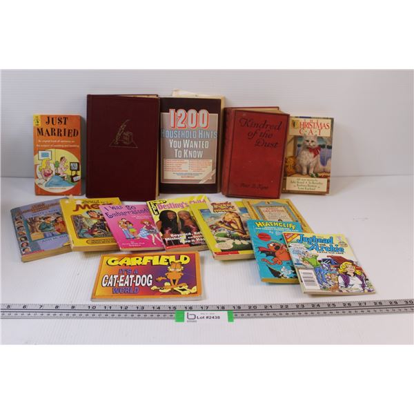 (14) Books: Garfield, Heathcliff, Jughead & Archie, Babysitters Club, Misc.