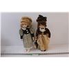 Image 1 : (2) Porcelain Dolls - 18" Tall