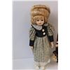 Image 2 : (2) Porcelain Dolls - 18" Tall
