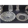 Image 2 : (2) Glass Ashtrays, (2) Glass Vases, (2) Silver Dish Trays