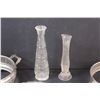 Image 3 : (2) Glass Ashtrays, (2) Glass Vases, (2) Silver Dish Trays