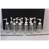 Image 1 : (12) Glass Jar Syrup Pumps
