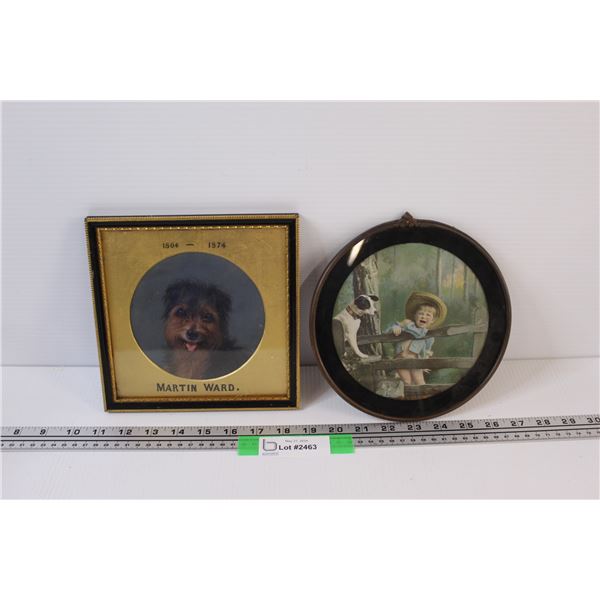 Outdoor Incident Print in Frame - 8"x8", Dog Memorial Print in Frame - 8"x8"