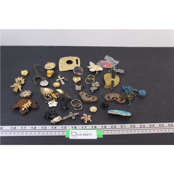 (15+) Brooches/Jewelry