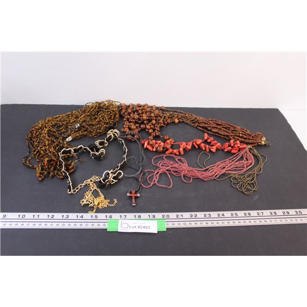 (6) Necklaces/Jewelry - Various Sizes & Styles