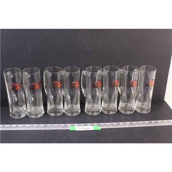 (8) Great Western Tall Beer Glasses