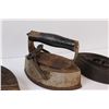 Image 2 : Antique Iron & (2) Iron Bottoms
