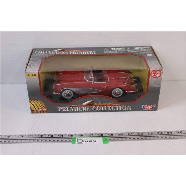 Corvette 1958 Die Cast Model Car 1:18 Scale
