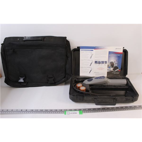Inficon Refrigerant Leak Detector in Case (Untested) & Laptop/Business Carrying Bag