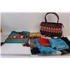 Image 1 : (2) Purses, Sunglasses, (5) Scarves, Swan Keepsake Box