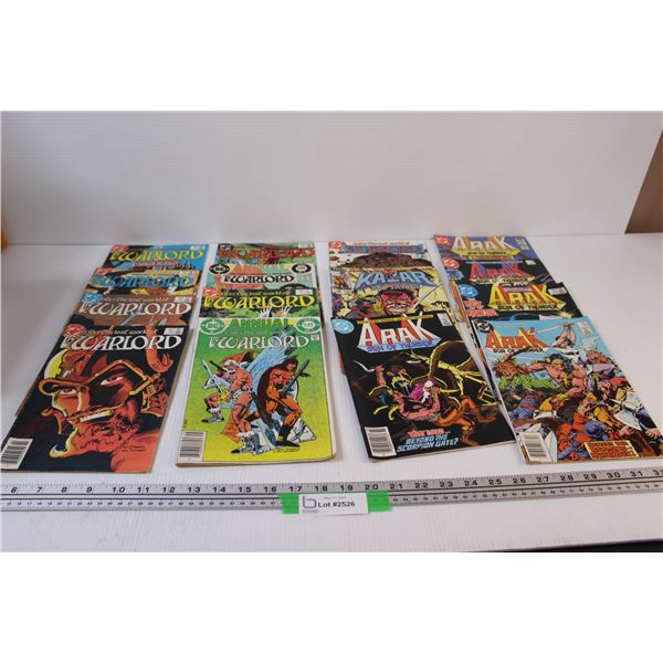 (15) Comic Books: (9) The Warlord, Kazar, (5) Arak Son of Thunder