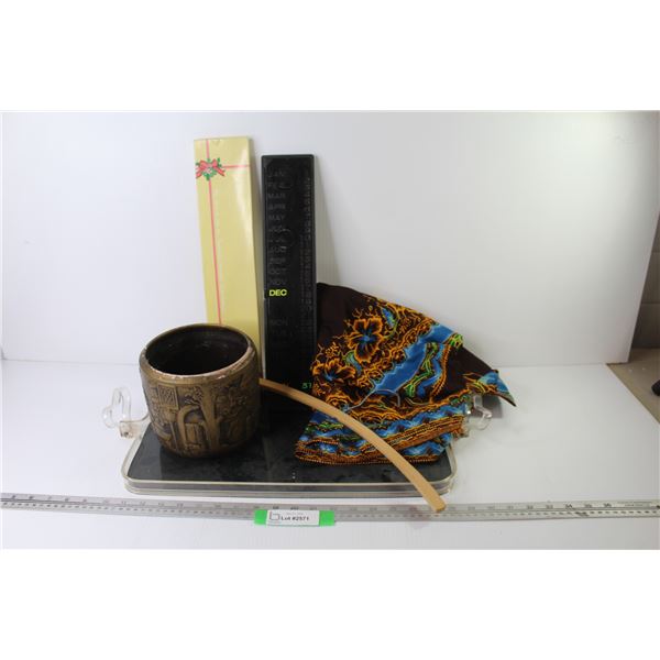 Plastic Tray w/Handles - Hanger - Perpetual Calendar - Plant Pot -