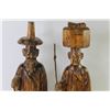 Image 2 : (2) Asian Themed Carved Wooden Statues