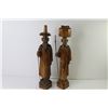 Image 5 : (2) Asian Themed Carved Wooden Statues