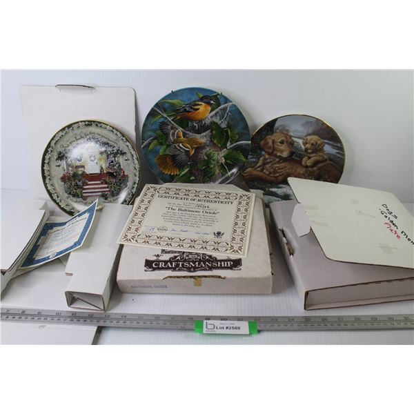 Cherish Your family Plate - Bradford Exchange Bird Plate - Dog Plate