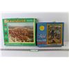 Image 1 : (2) Vintage Puzzles (750 & 460 Pieces - unknown completion)