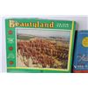 Image 3 : (2) Vintage Puzzles (750 & 460 Pieces - unknown completion)