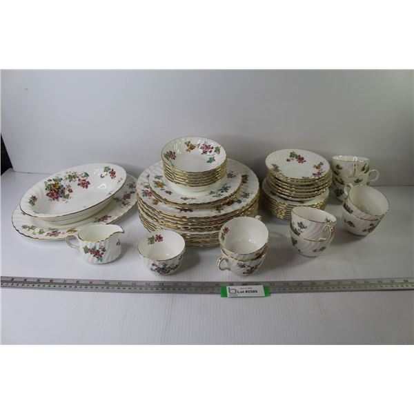 China Dish Set - 1998 Vermont Made in England - Partial 46 Piece Set