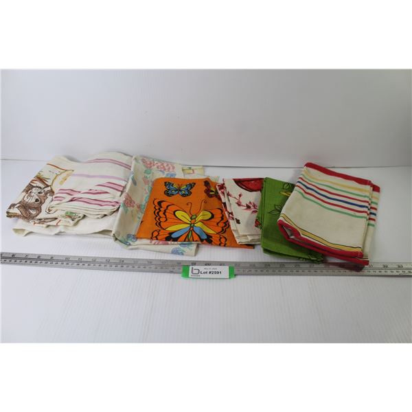 Assorted Vintage Tea Towels