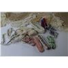 Image 2 : Assortment of Doilies & Cloth Ribbons