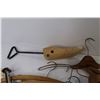 Image 3 : Vintage Shoe Forms/Stretchers of Assortment of Vintage Wooden Hangers