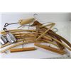Image 5 : Vintage Shoe Forms/Stretchers of Assortment of Vintage Wooden Hangers