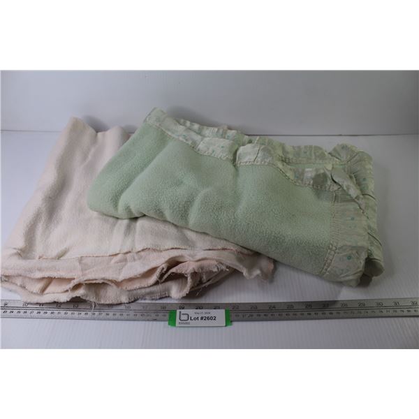 (2) Vintage Baby Blankets