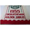 Image 4 : Vintage 1955 Golden Jubilee Cloth Bag - (opened up)