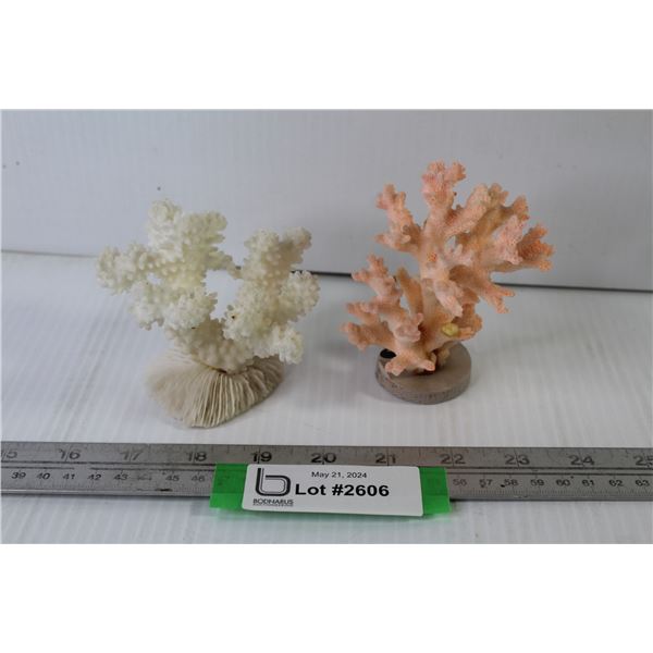 (2) Mounted Coral Pieces